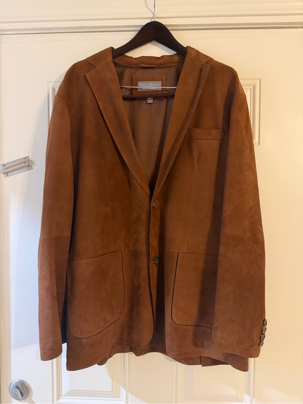 Daniel Cremieux Signature Premium Suede Leather Sport Coat Jacket Blazer XL